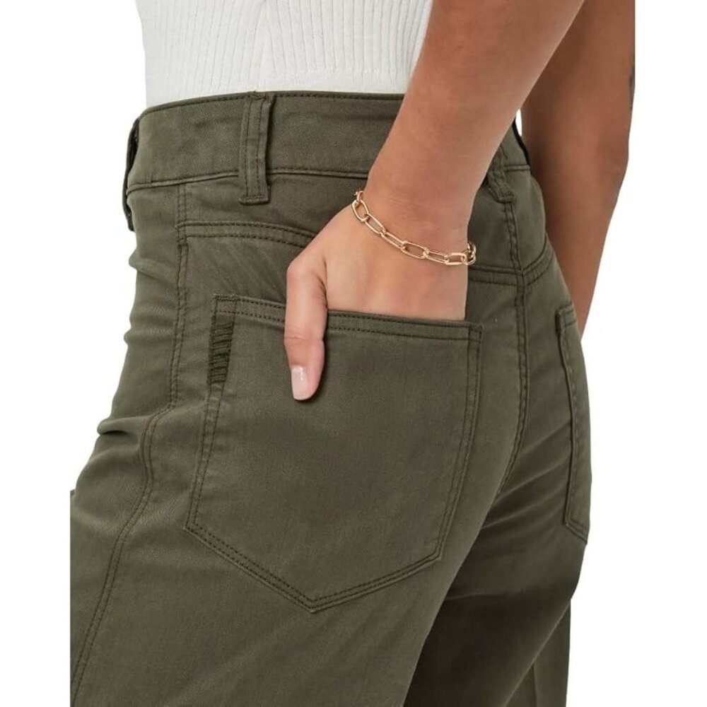 PAIGE Women's Clean Front Sasha size 24 x 34 Jean Knee Darts Wide Leg High Rise - Picture 4 of 15